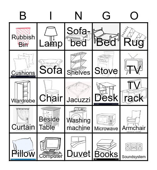 House Bingo Card