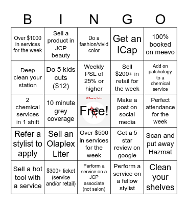 Fall Salon Bingo Card