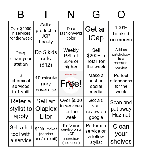 Fall Salon Bingo Card