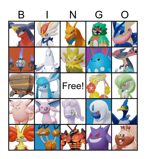 Pokemon Unite SoloQ Bingo Card