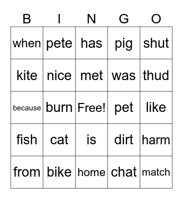 Ponics BINGO Card