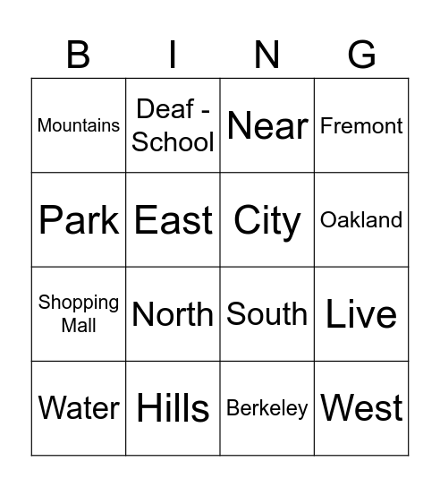 ASL - 3.1 Review Bingo Card