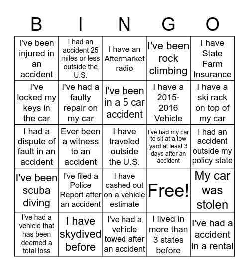 BinTech Bingo!! Bingo Card