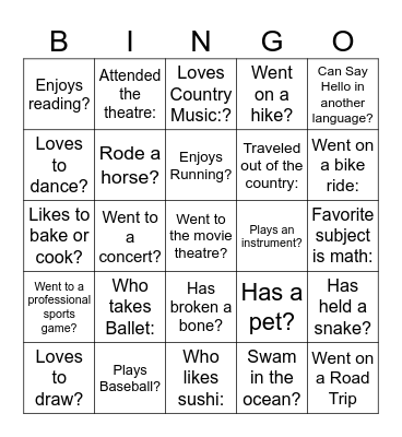 This year, who... Bingo Card