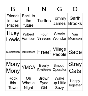0923 Gm 9 1 line Bingo Card