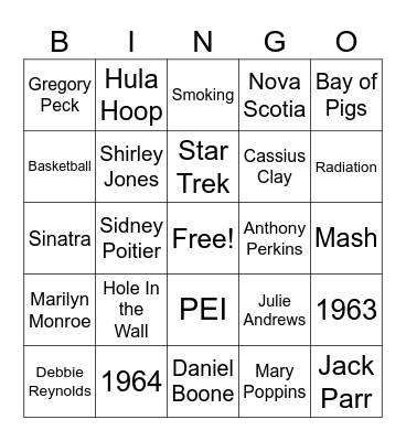 0923 Gm 7 number 7 Bingo Card