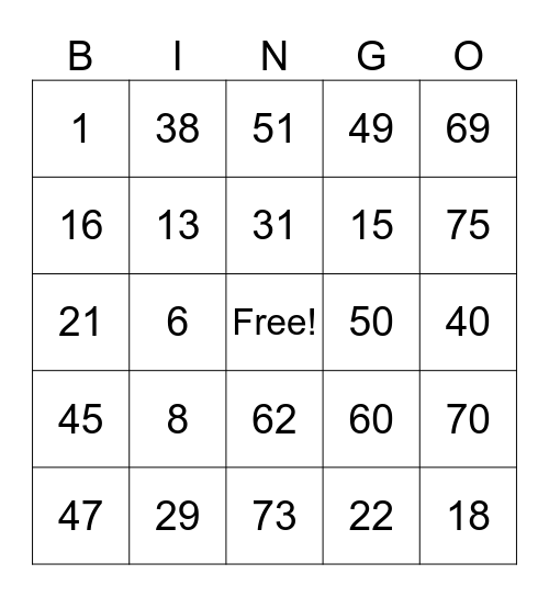 Rich Aguila Bingo Card