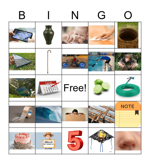 Long Vowels Bingo Card