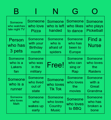 Gold Coast Health Bingo Card