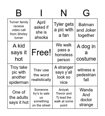 Dragon con 2023 Bingo Card