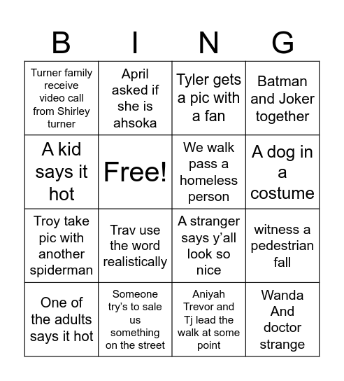 Dragon con 2023 Bingo Card