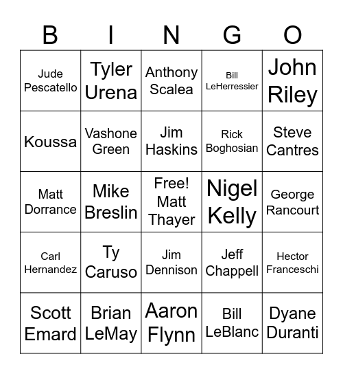 Who Complained About the New Timecard Policy! Bingo Card