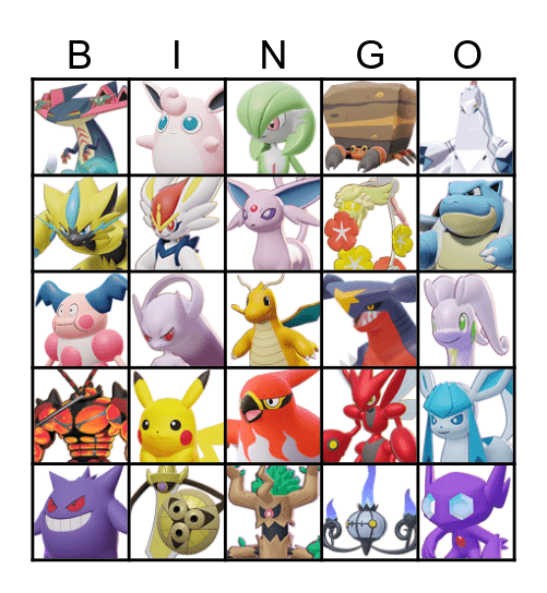 Pokemon Unite SoloQ Bingo Card