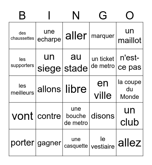 Fr. 2 4A (B) Bingo Card