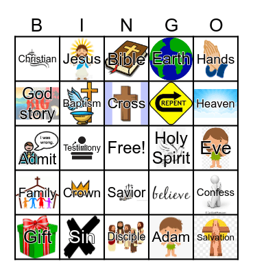 Christian Bingo Card