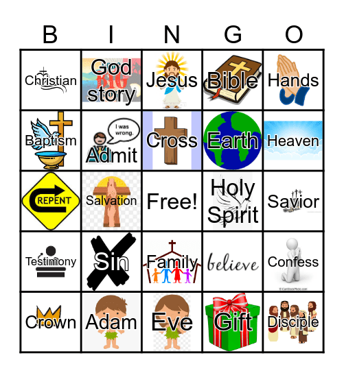 Christian Bingo Card