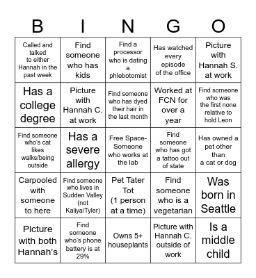 Bingo Card