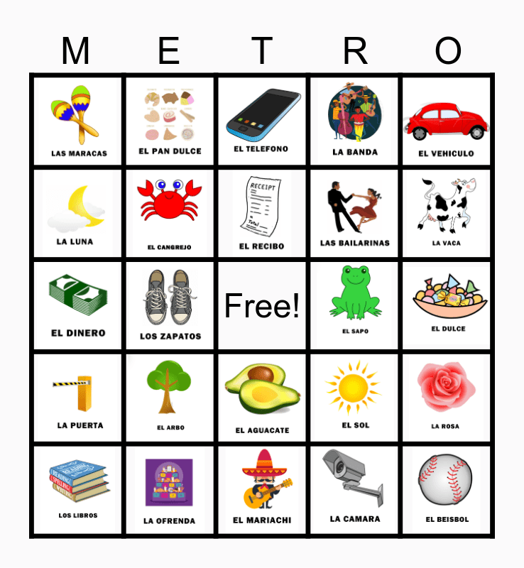 LOTERIA Bingo Card
