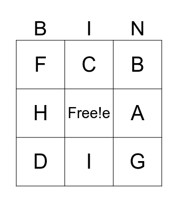 Summer holiday activities Bingo Card