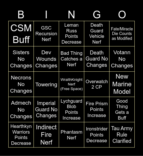 September Balance Patch Bingo Card