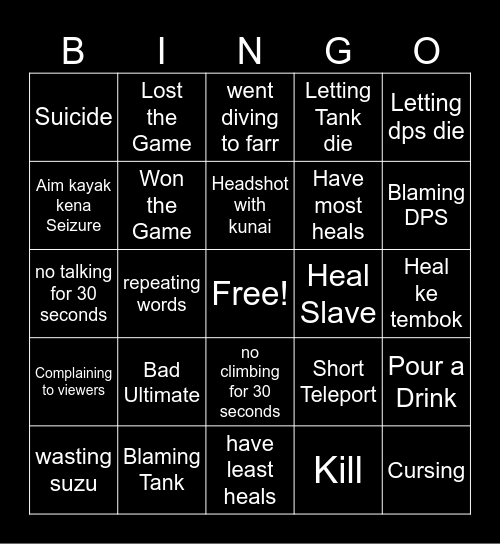 KS_IYKYK_KO Bingo Card