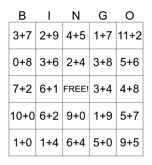 Turn Around Facts Bingo Card
