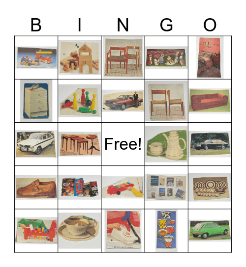 Kate’s 1970s BINGO Card