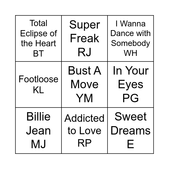 COVER ALL 3 Bingo Card