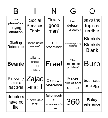 Work Weekend Langerbingo Card