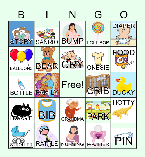 BINGO BABY! Bingo Card