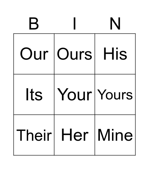 Bingo Card