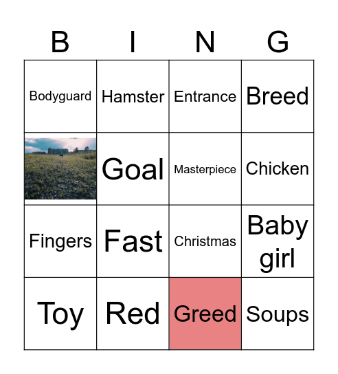 Great Bingo Card
