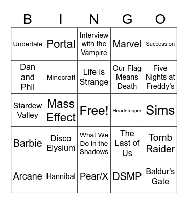 Гнездо Bingo Card
