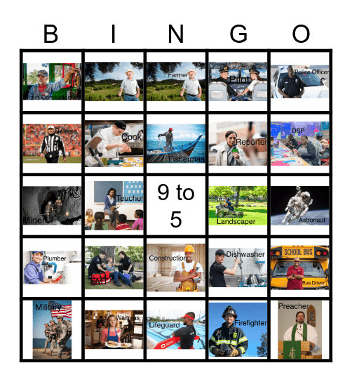 Labor Day Bingo Card