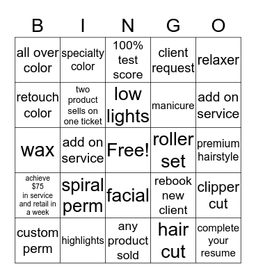Cosmo Bingo course 4 - 12 Bingo Card