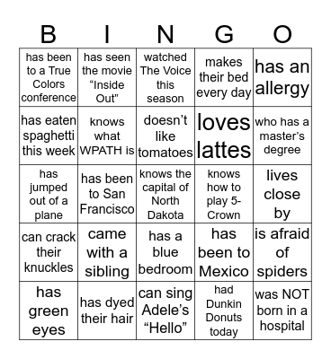 Bingo Card