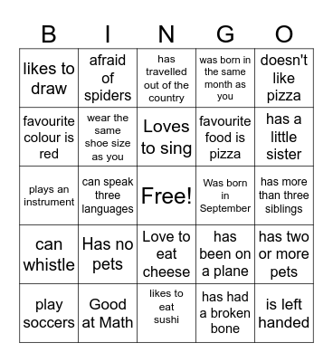 You Know Who Bingo Card