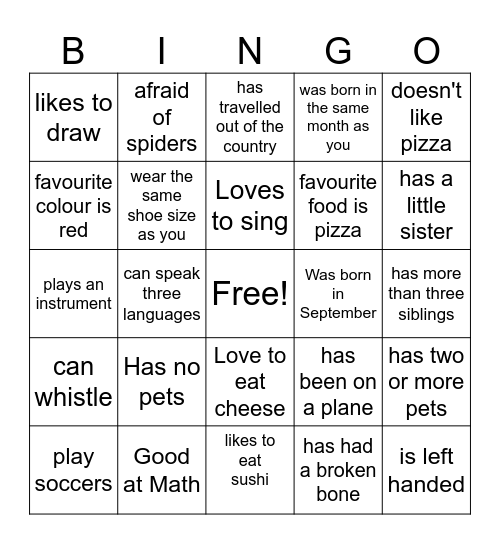 You Know Who Bingo Card