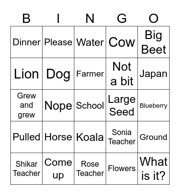 DSB1 Bingo Card