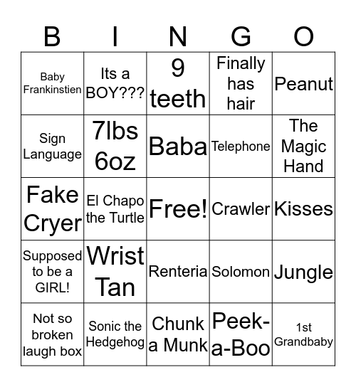 Osiris Bingo Card