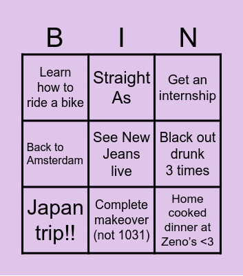 Zeno’s in trouble Bingo Card