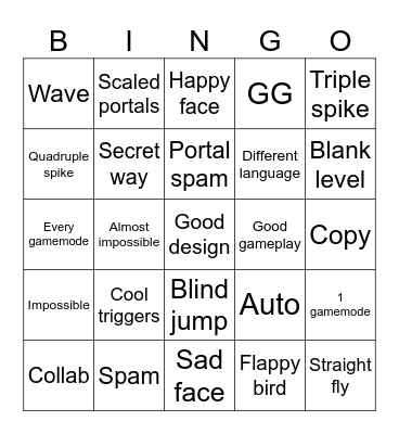 Recent tab bingo gd Bingo Card