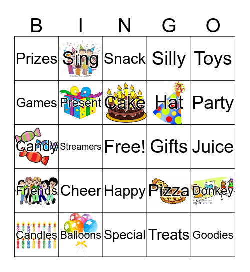 Birthday Bingo Card