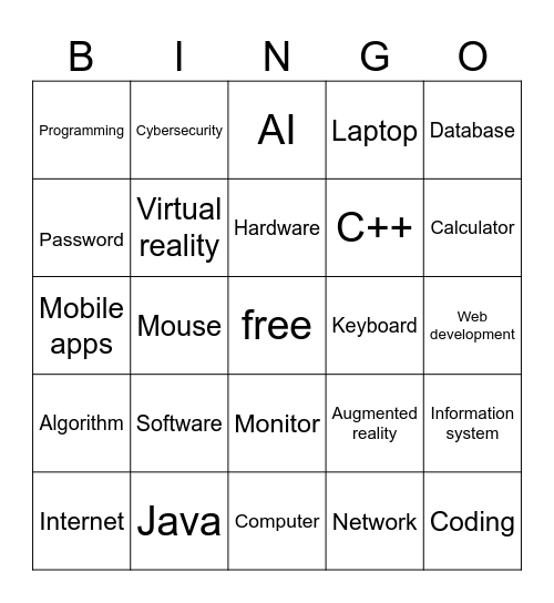 BINGO Card