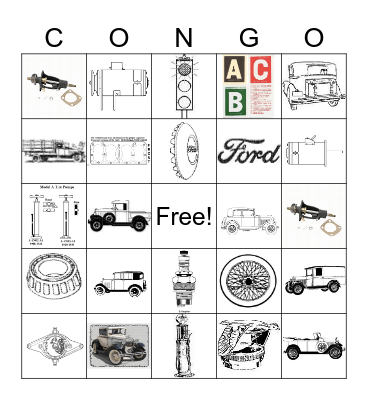 Model A 2023 Tour Gulf Bingo Card