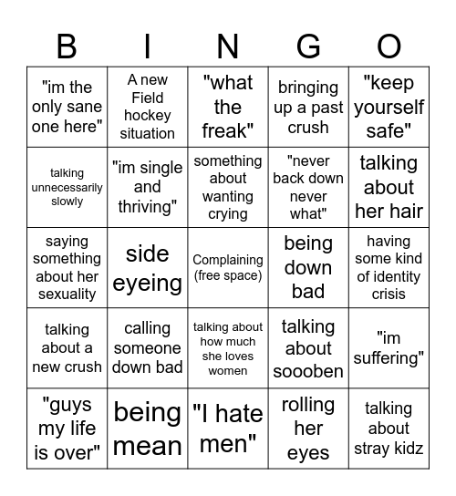 Chelsea Bingo Card