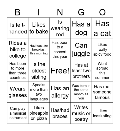Tutorial Bingo: Find Someone Who Bingo Card
