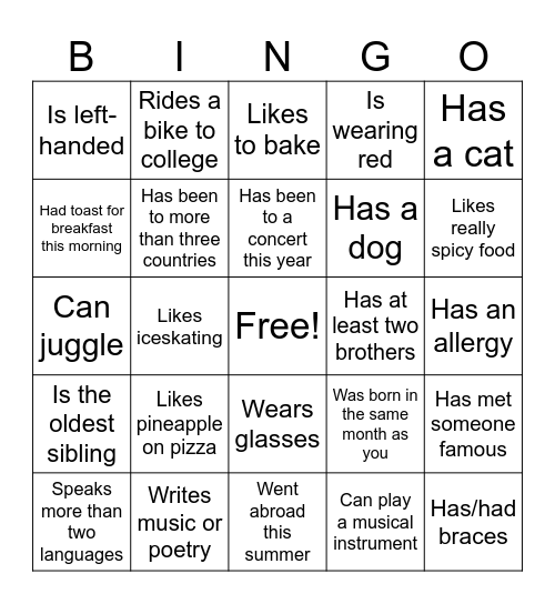Tutorial Bingo: Find Someone Who Bingo Card