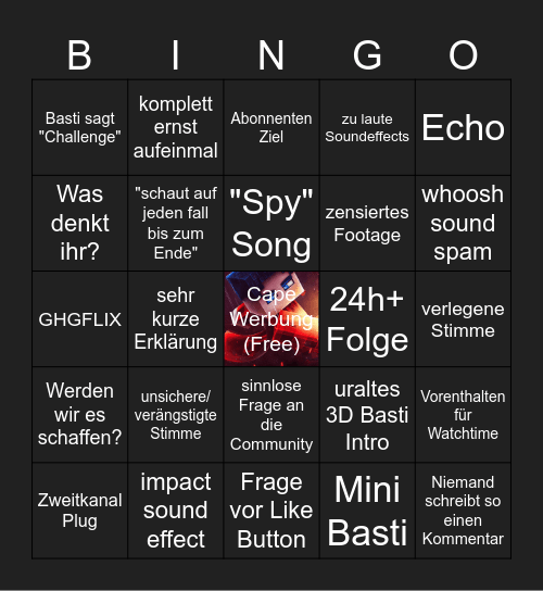 BASTIGHG Bingo Card