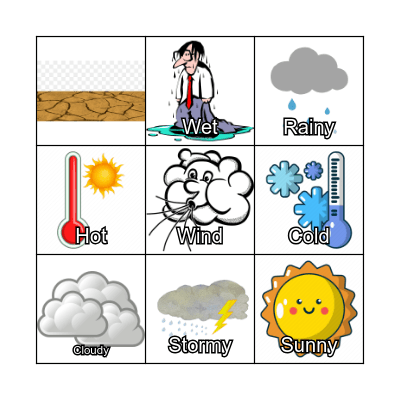 What's the weather like? Bingo Card